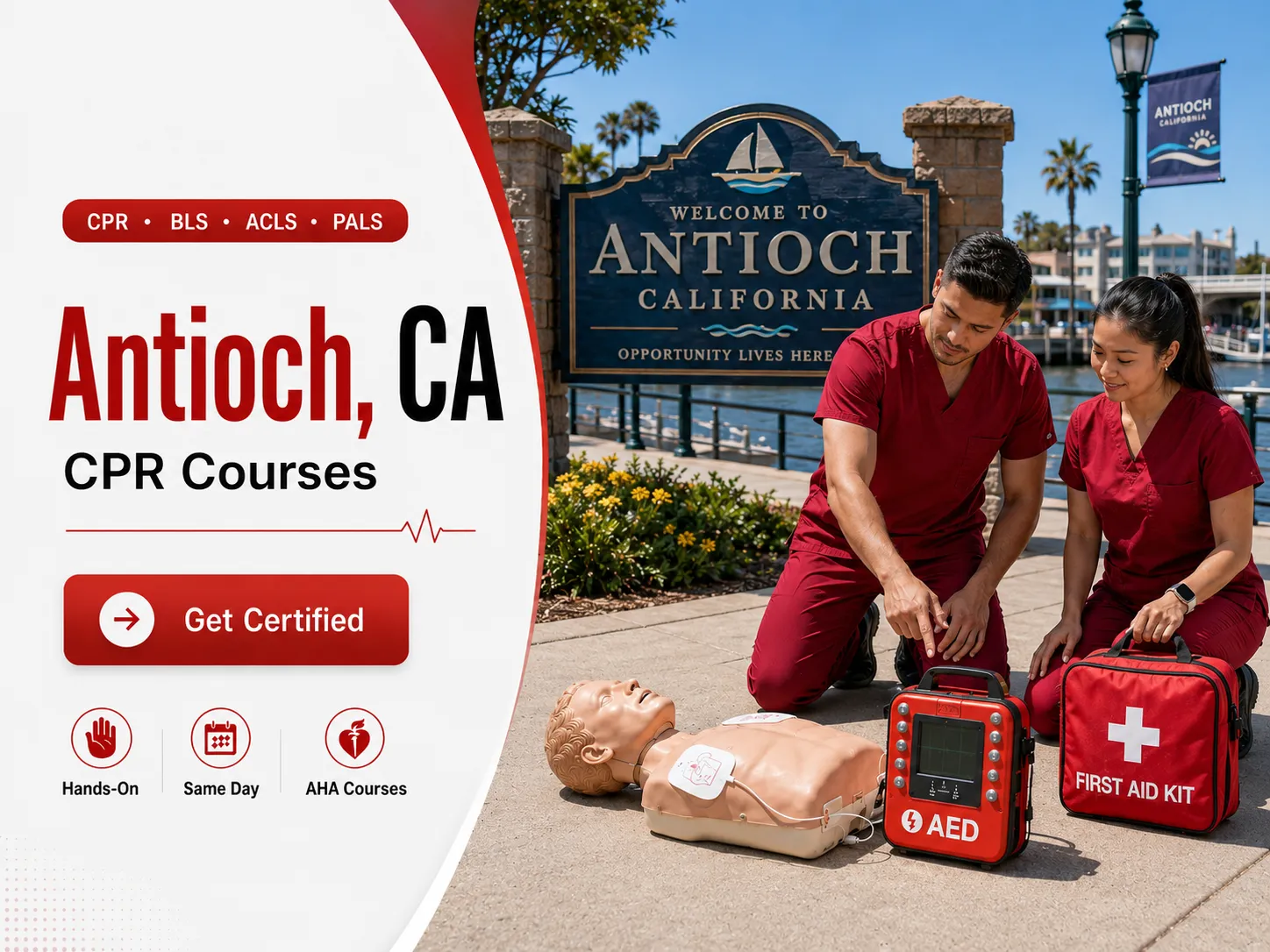 ACLS megacode simulation training class in Antioch, CA