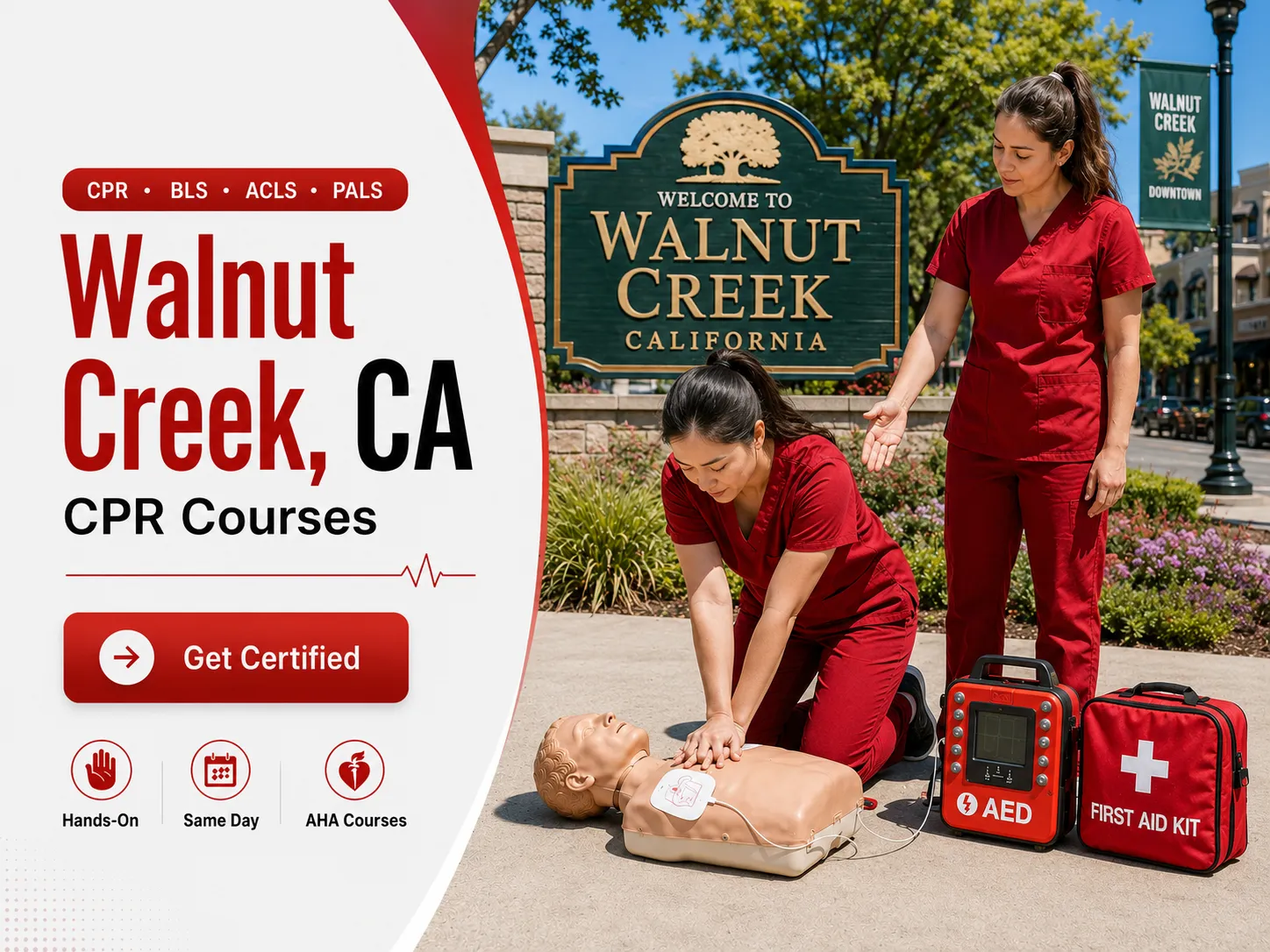 BLS CPR, ACLS & PALS Certification Training in Walnut Creek, CA