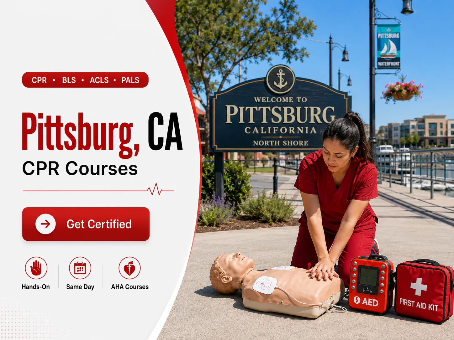 BLS CPR, ACLS & PALS Certification Course in Pittsburg, CA