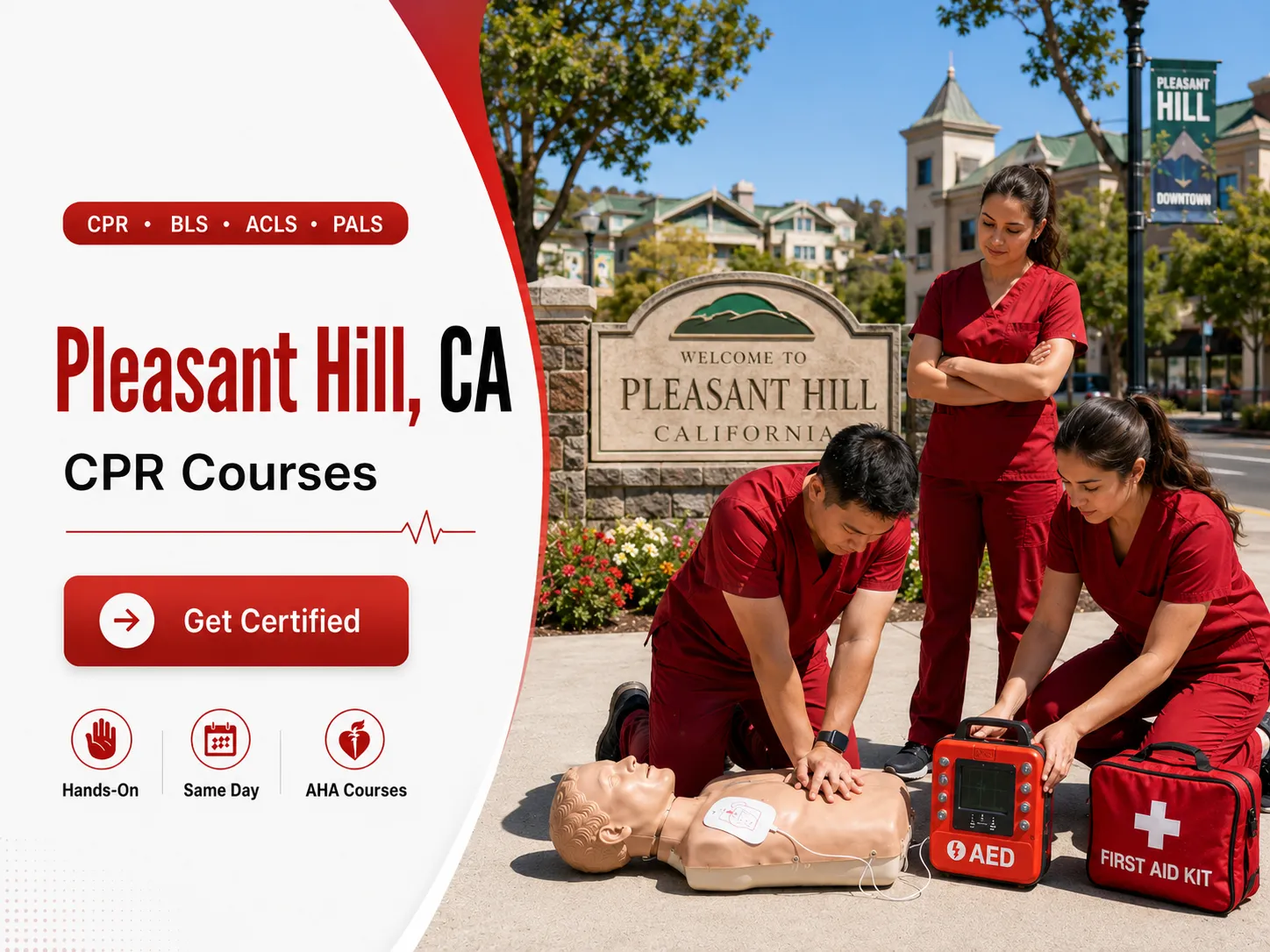 BLS CPR, ACLS & PALS Certification Course in Pleasant Hill, CA