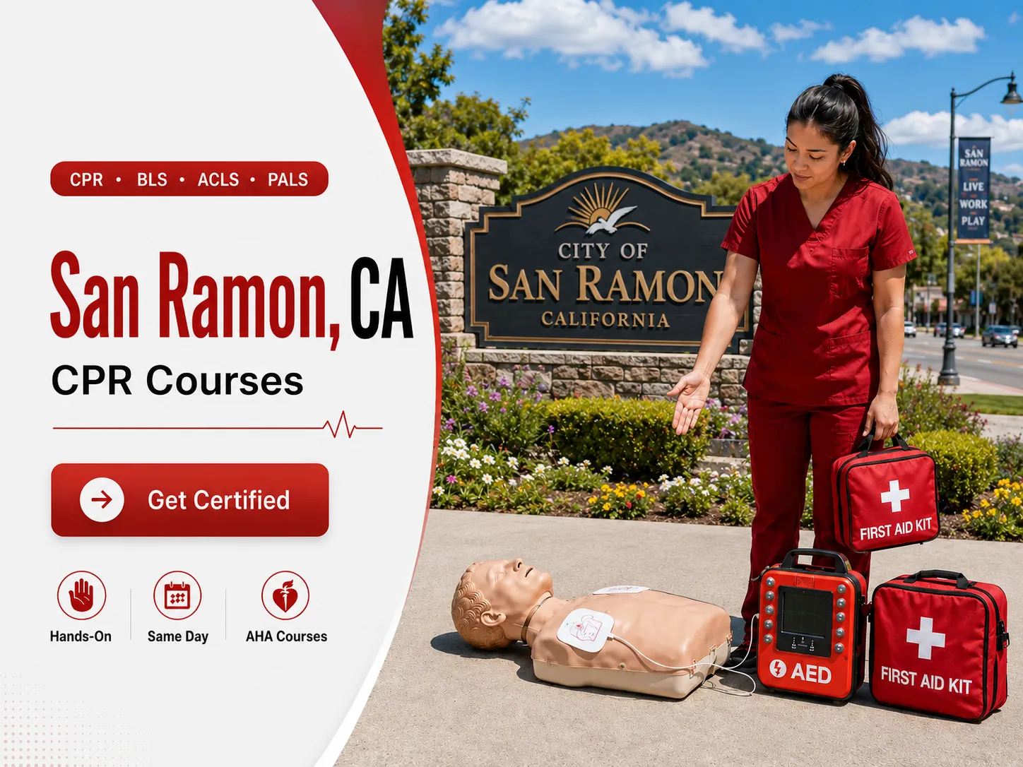 BLS CPR, ACLS & PALS Certification Training in San Ramon, CA