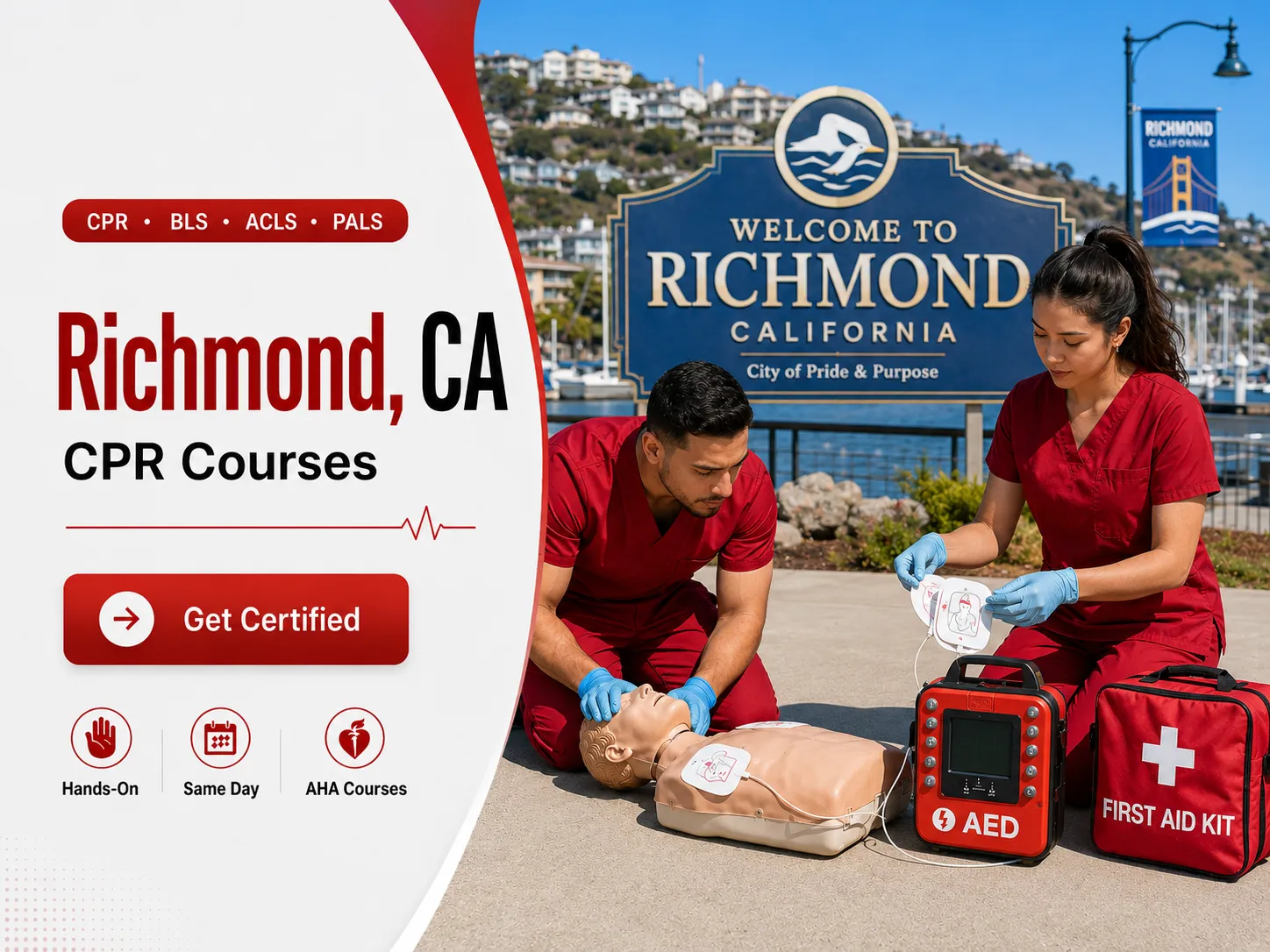 BLS CPR, ACLS & PALS Certification Course in Richmond, CA