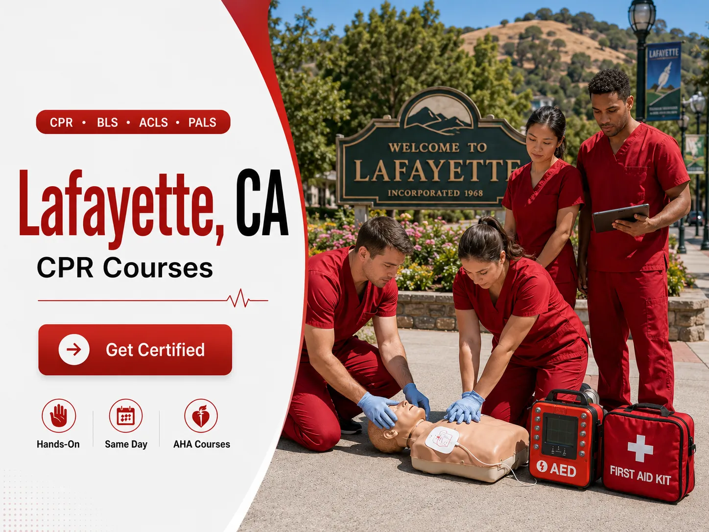PALS pediatric advanced life support training in Lafayette, CA