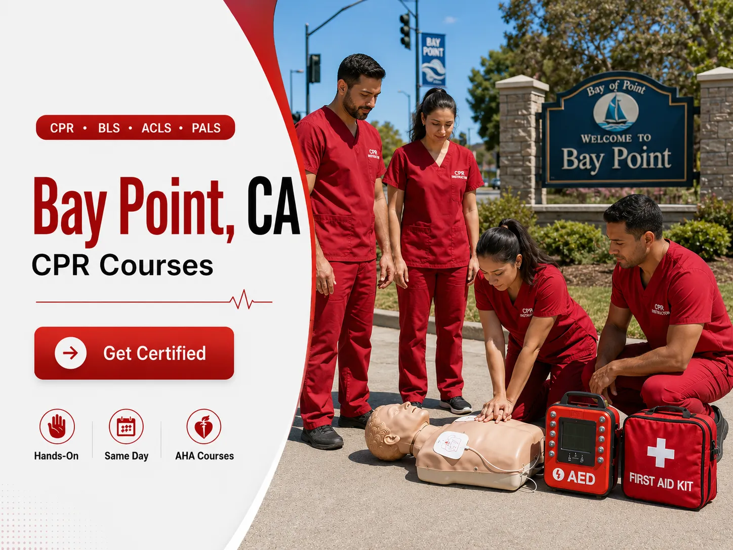 BLS CPR, ACLS & PALS Certification Course Near Bay Point, CA