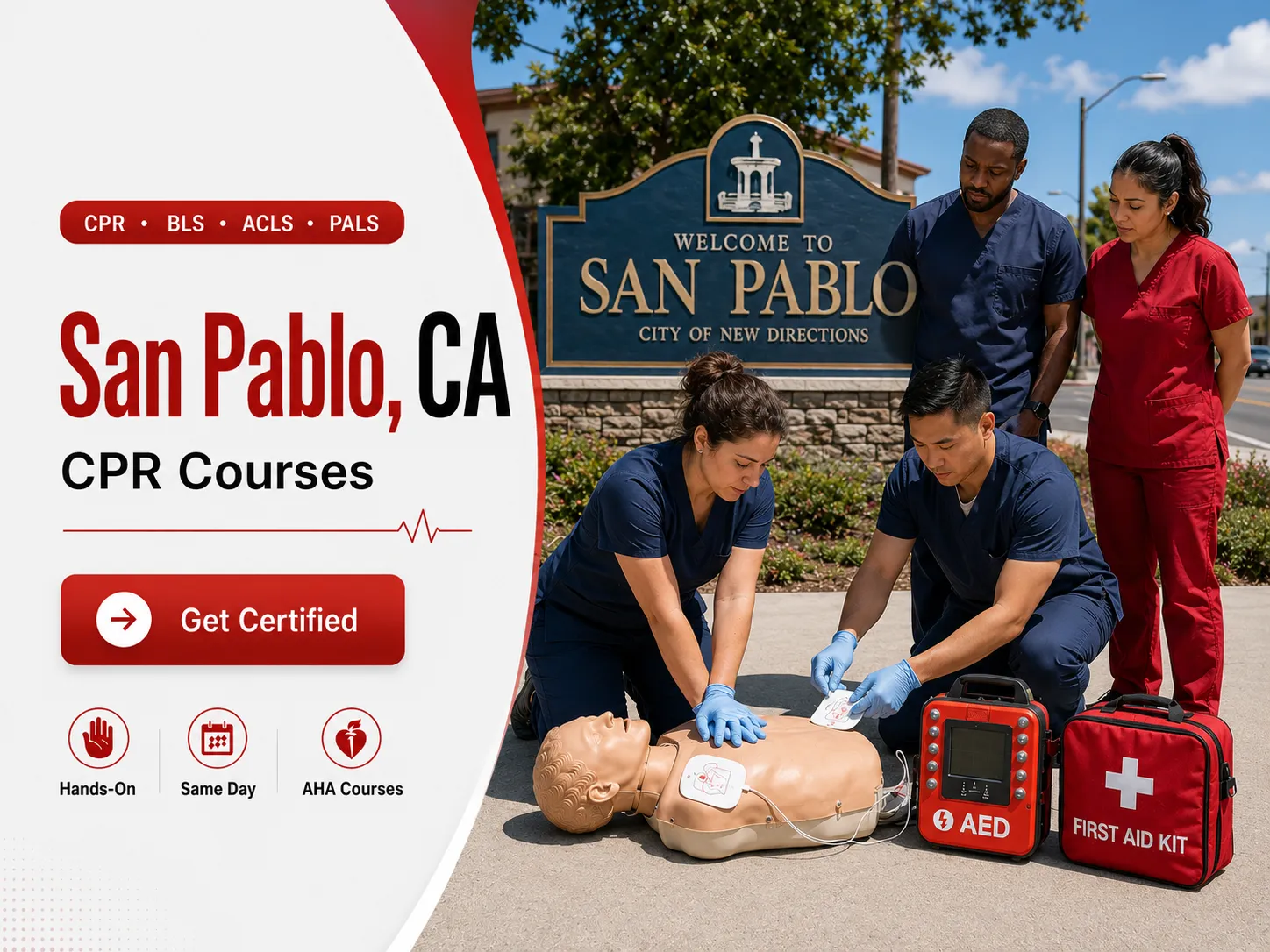 BLS CPR, ACLS & PALS Certification Training in San Pablo, CA