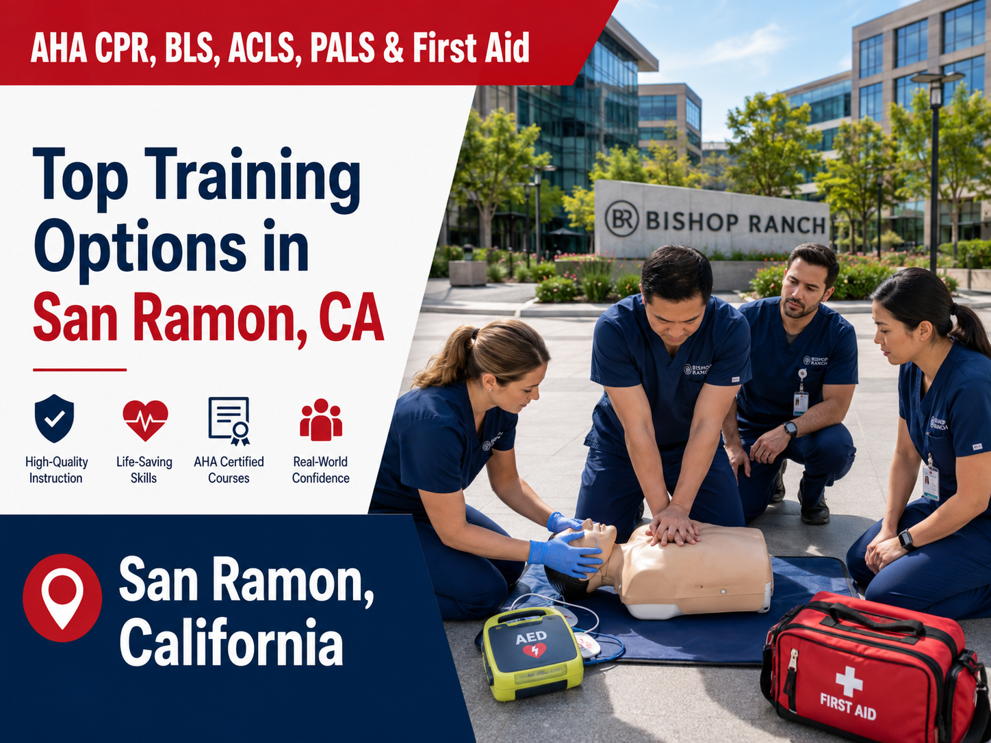 Top 5 Places To Find American Heart Association BLS, ACLS, PALS, CPR, and First-aid Certification Courses in San Ramon, CA